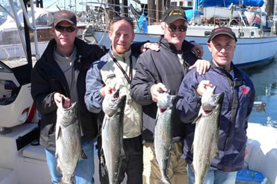Salmon Fishing off Vancouver Island