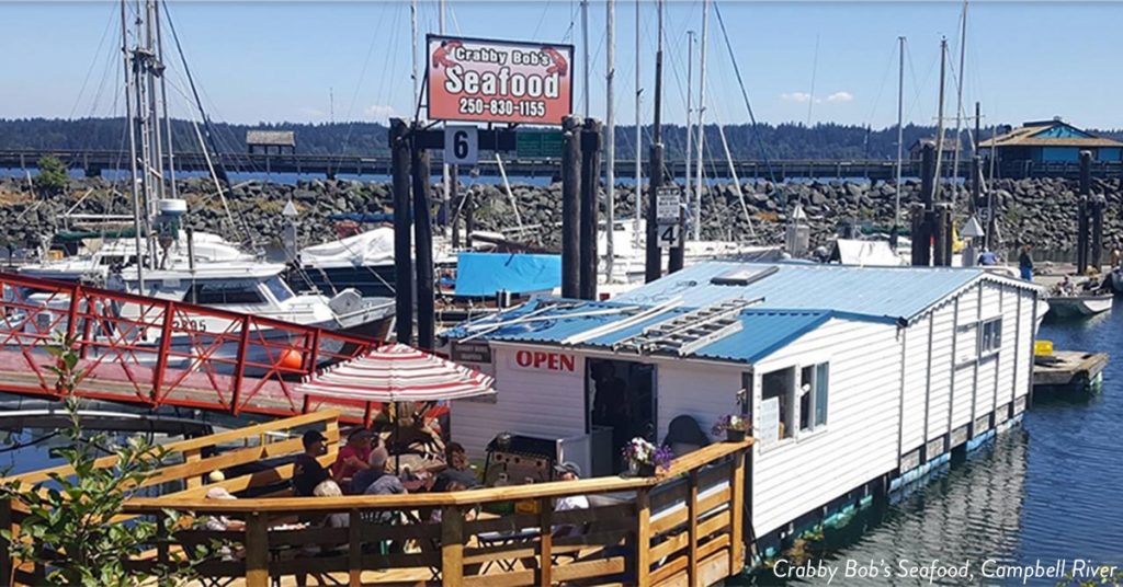 Crabby Bob's Seafood Campbell River best seafood